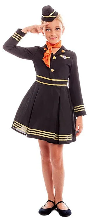 Disfraz de Azafata para Niña Azafatas Partilandia